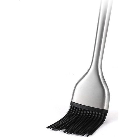 Brocha aplicadora，Brocha de silicona resistente al calor para hornear，silicona，21,5 cm，acero，32 cm (1/5)