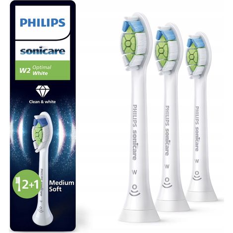 Philips Sonicare W2 Optimal White Zahnbürstenköpfe, 3 Stück, weiß (1/5)