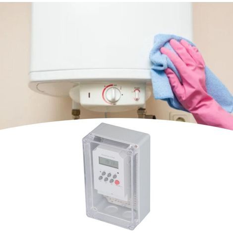 Pool Pump Timer, Programmable Waterproof Digital Timer Box for 12V DC Spa Motor (1/5)