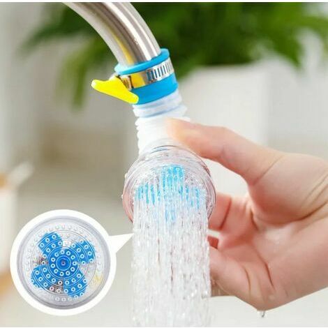 Ajusteur de buse portable buse de et 360 pivotant filtre à eau anti - éclaboussures filtre de et bleu (1/3)