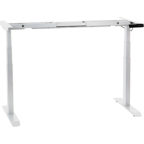 Estructura de escritorio o mesa con ajuste eléctrico de altura UT04-3T/W blanco (1/5)