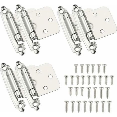 KLVGTIFS PU - 6 Pcs Charniere Porte Charnière à Fermeture Automatique Matériau en Acier Laminé à Froid Paumelle Ressort avec Amortisseur pour (1/5)