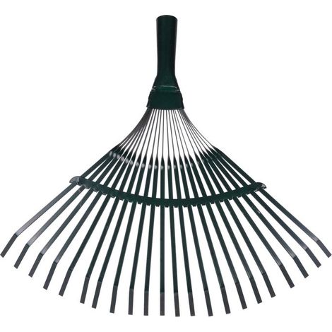 Laubbesen Strend Pro R110, 22 Lamellen, Fächerbesen, Metall, ohne Stiel