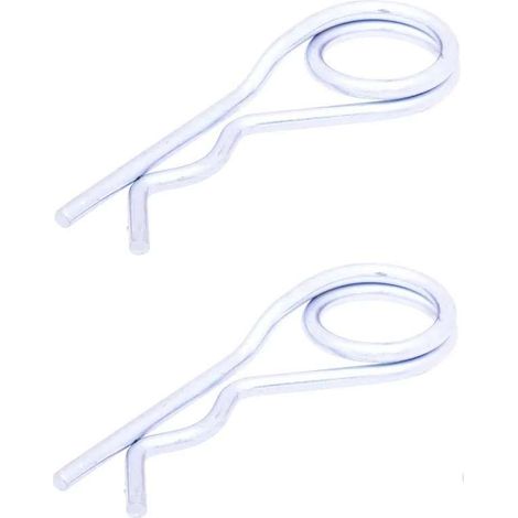 2x goupille beta double spire 7mm acier zingué remorque tracteur portail porte (1/2)
