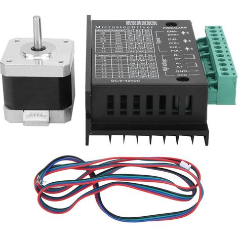 Kit d'entraînement de moteur pas à pas 0.4N.M avec contrôleur TB6600 4A pour 17HS4401S (1/5)
