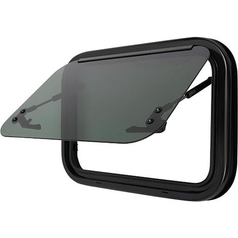 Fenêtre de caravane, fenêtre de camping-car avec store intégré et moustiquaire, fenêtre extérieure à pousser à 85° pour caravane, camping, remorque, camping-car (700 x 450 mm) (1/5)