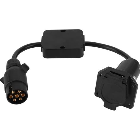 Anhänger-Anschlusskabel-Konverter-Adapter Europäischer 7-Pin auf Amerikanischer 7-poliger Stecker (1/5)