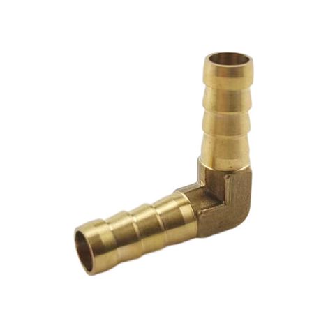Sollbry 2pcs Raccord cannelé tuyau en laiton barbelé de 6 mm coudé à 90 degré tube coupleur (1/3)