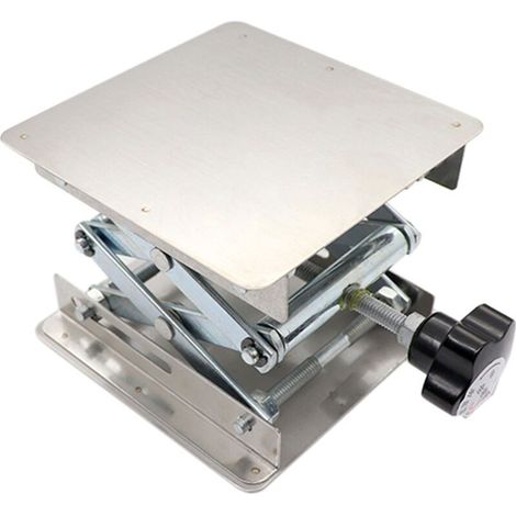 Tables de levage en acier inoxydable mini-laboratoire portable de la plate-forme de levage de plate-forme de support pour la chimie Expérience en biologie / soudage (1/5)