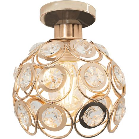 DECKENLAMPE KRISTALL LOFT GOLD APP205-1C