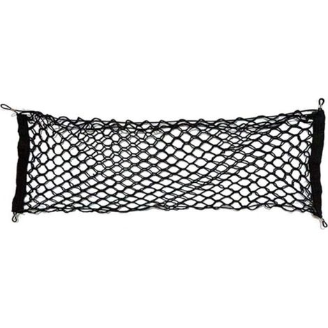 SABIR Filet à bagages pour voiture Filet à bagages en nylon élastique 110x40cm Filet de protection Filet de séparation multifonctionnel Boîte à chiens Equipement d'atelier Accessoires pour véhicules (1/5)