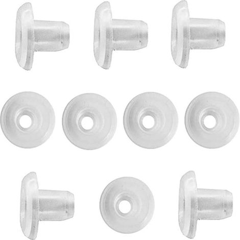 Lot de 10 crochets de fixation transparents pour tringle inférieure de store vénitien (1/5)
