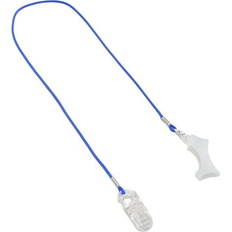 Transparente und blaue Anti-Verlust-Schnur für Hörgeräte, Sicherheit für Kinder und Senioren, Einzelmodell. (1/5)