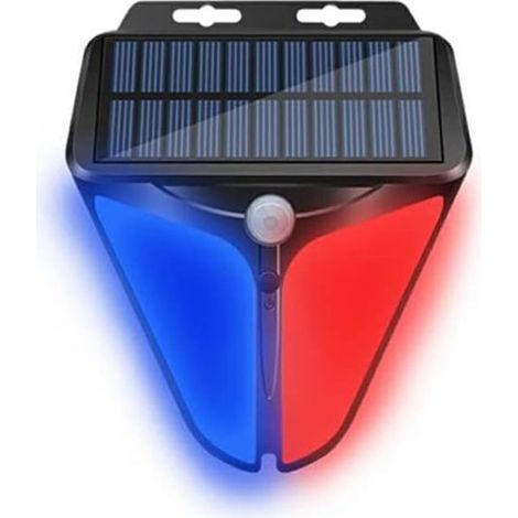 LED alarme lumière capteur sans fil 100dB lumière sirène chien aboiement ferme cour sécurité éloigner les animaux (1/5)
