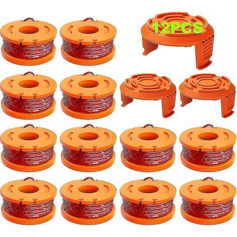 Bobine de rechange de 15 fils pour coupe-bordures Worx (WA0010). diamètre 0.065 pouce. compatible avec les coupe-bordures Worx. (1/5)