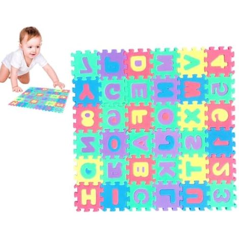 Tapis de en Mousse, carrelage en Mousse Numéros de l'alphabet sûr et Forte (1/5)