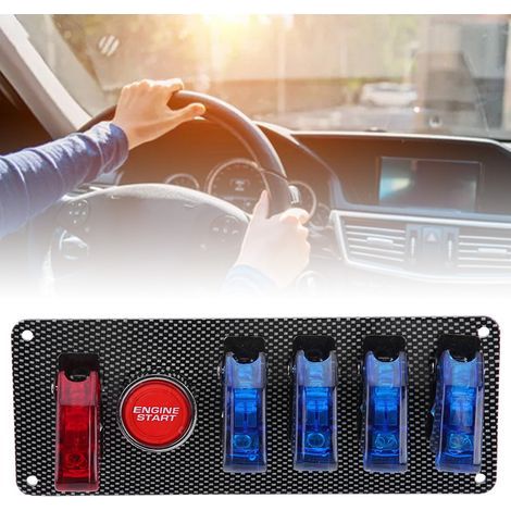 6-in-1-Rennwagen-Bedienfeld mit 12-V-Motorstartknopf (1/5)