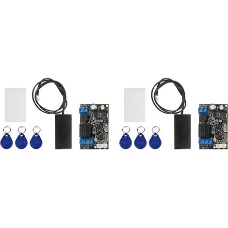 Deux cartes de contrôle NFC pour téléphones mobiles, modules relais DIY pour cartes à puce d'empreintes digitales, contrôleur de carte de contrôle d'accès 13,56 MHz, IC+NFC (1/5)