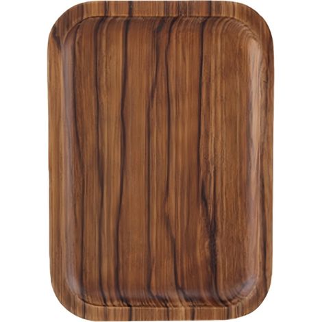 plateau (très petit) - Rectangulaire - Pour hôtels, restaurants et usage domestique - 18 x 12,5 cm - Marron (1/5)