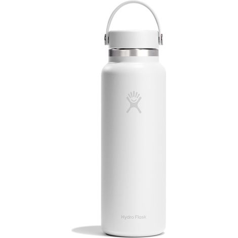 Borraccia termica unisex Hydro Flask Wide Flex da 1183 ml, bianca, modello W40CTS110 (1/5)
