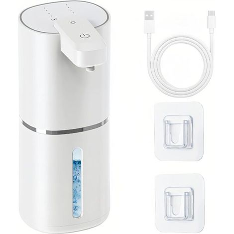 Automatic liquid soap dispenser, touchless liquid soap dispenser, wall-mounted soap dispenser, refillable soap dispenser (1/5)