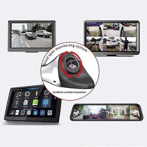 Caméra de recul HD AHD 1080P pour voiture, vision nocturne, angle mort, aide au stationnement, rétroviseur arrière (1/5)