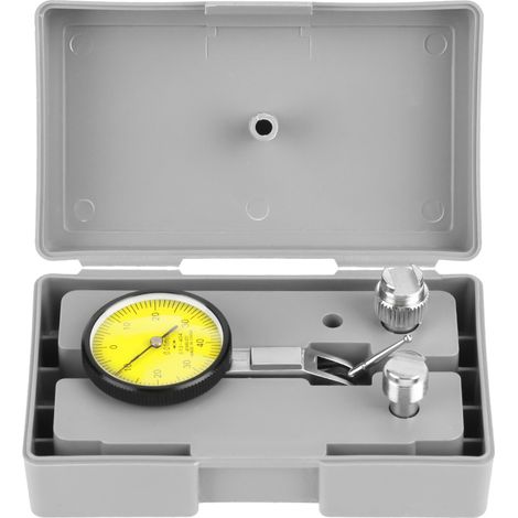 Kit d'outils de mesure avec comparateur à levier et levier de précision 0,01 mm et étui gris. (1/5)