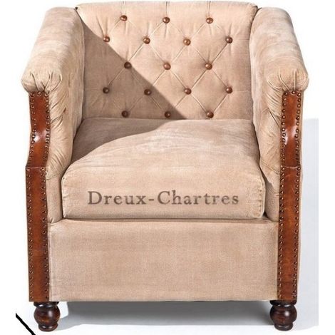 Fauteuil vintage Dreux Chartres (1/5)