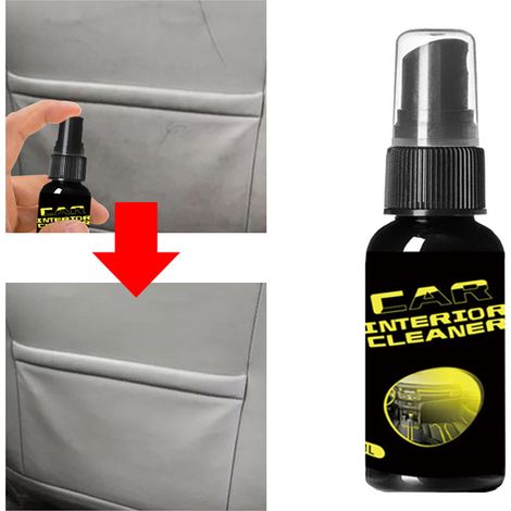 Agent de nettoyage intérieur de voiture 30 ml/100 ml, agent de nettoyage portable pour voiture