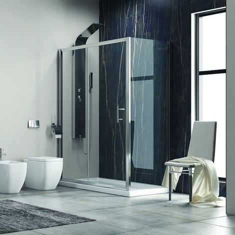 Box doccia 150x70cm vetro anticalcare 6mm modello KF5000S kamalu