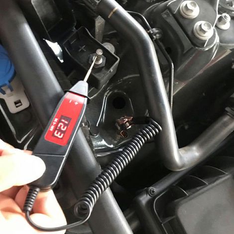 Digitales Kfz-Spannungsmessgerät (5–36 V DC), Voltmeter-Stift mit LED, LCD-Anzeige und Kfz-Diagnosesonde (1/5)