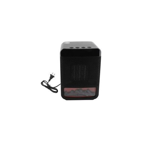 Chauffage électrique portable 1000 W PTC céramique avec effet flamme 3D réaliste – idéal bureau & chambre, branchement 220 V (1/5)
