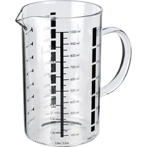 Küchenprofi Messbecher 1 Liter  Glas