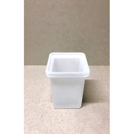 BICCHIERE IN VETRO SATINATO BASE 67X67 MM. - CAPANNOLI (1/2)