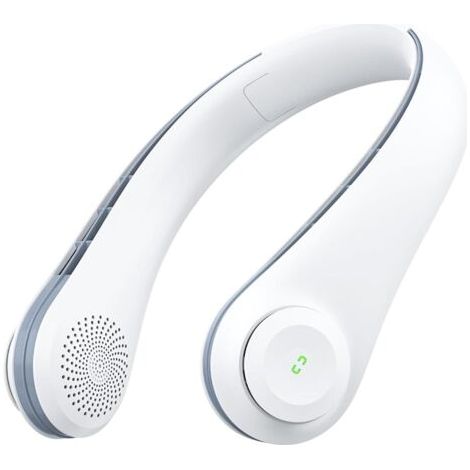 Ventilateur de Cou, Portable Ventilateur Cou Silencieux con Batterie 3600 mAh USB Rechargeable Réglable Ventilateur Personnel 3 Vitesses (1/5)