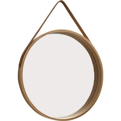 Miroir Mural Ronde - 30 Cm - Salle De Bain Toilette Chambre - Argent HD Anticorrosion - 1 Pièce