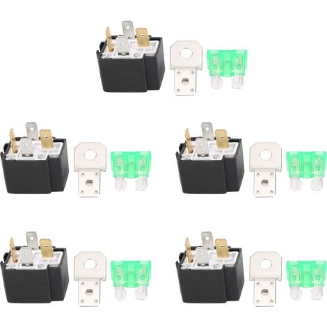 Relais de clignotant voiture, 5 pièces, 4 broches DC 12V 30A (1/5)