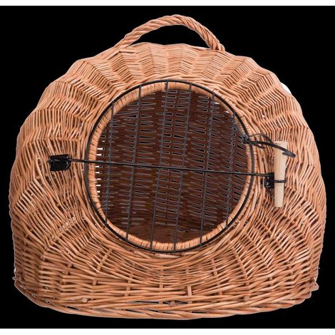 Corbeille igloo avec grille 50 × 46 × 36 cm, brun (1/3)