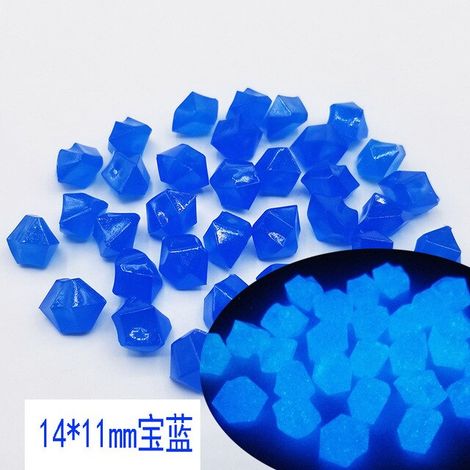 Galets décoratifs lumineux pour Aquarium, pierres scintillantes dans l'obscurité, décor de jardin, extérieur, réservoir de poisson, couleur mixte,100Pcs (1/5)