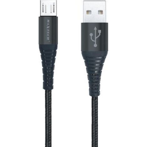MaxTech - Cavo Micro Usb A Usb-a Premium Trasferimento Dati Ricarica 1mt Smartphone F-s034 - (1/5)