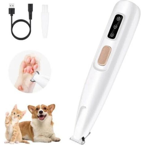 Tondeuse pour chien - Rasoir silencieux - Imperméable - Rechargeable - Lame en acier inoxydable (1/5)