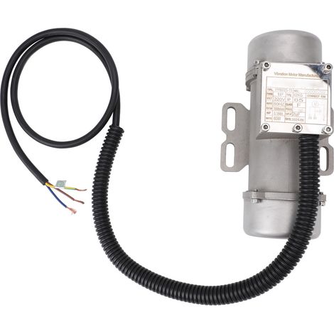 Moteur vibrant pour béton, en acier inoxydable, 220 V, 3 000 tr/min, IP65, monophasé, asynchrone, pour table vibrante à sable, 60 W, 62 kg, 0,184 A (1/5)