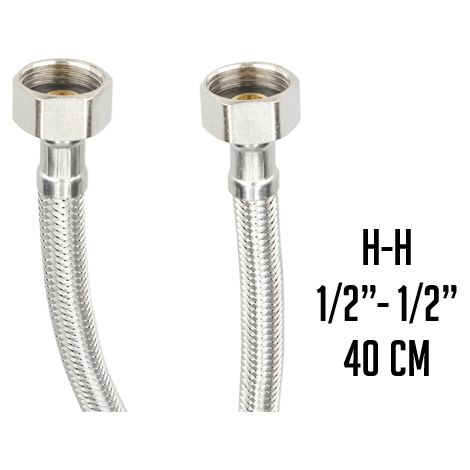 LATIGUILLO INOX. H1/2" X H1/2" 40 CM
