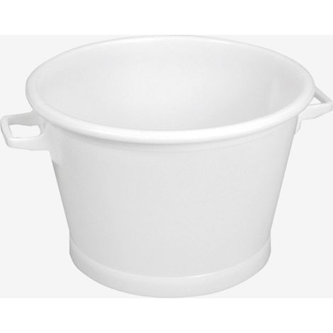 Baquet Rond Fond Renforcé Blanc - Gilac