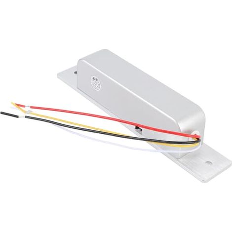 Serrure électrique 12 V/24 V avec temporisation réglable, serrure électrique dissimulée pour système de contrôle d'accès de porte (1/5)