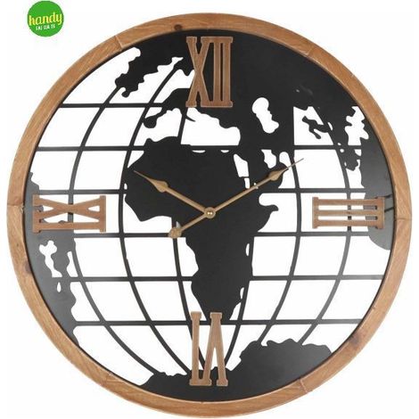 Orologio da parete Heart Casa Collection Ø60 cm in metallo nero