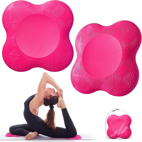 2-teiliges Yoga-Knieschoner-Set, leichte Yogamatte, rutschfeste Yogamatte, Yogamatte zum Schutz von Knien, Handgelenken und Ellbogen