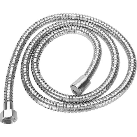 Flexible douche tuyau 1,5M raccord lisse pommeau d'eau salle de bain (1/5)