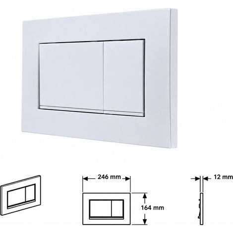 Plaque de déclenchement compatible plaque double chasse Sigma 30 argent mat résine 1 × 1 × 1 cm 1 g – Livraison gratuite