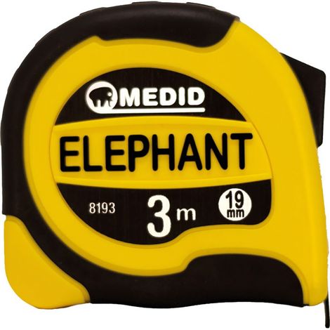 Flexómetro elephant bimaterial 3 m x 19 mm